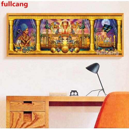 Ancient Egyptian Pharaoh Diamond Painting 5D DIY Full Square Round Diamond Embroidery Craft,Portrait,Large Home Decor JX2079