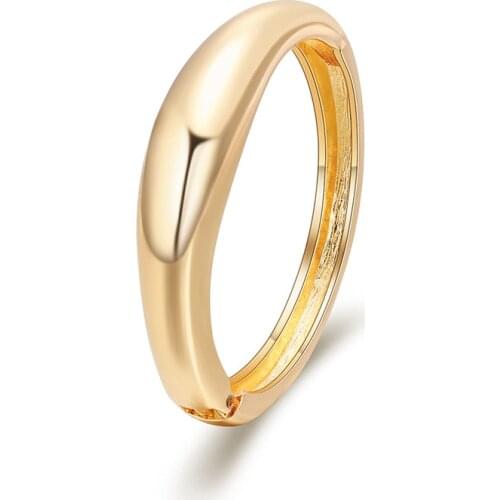 Minimalism Wide Line Alloy Bangles& Bangles Trendy Charm Bracelets Jewelry For Women Love Wedding Gifts