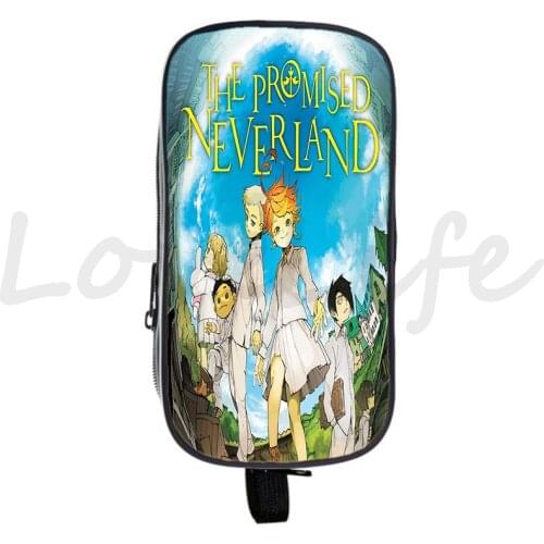 The Promised Neverland Pencil Case kids Large Capacity Girls pen Bag Boys Pencils Pouch Stationery Children Back To School Gift