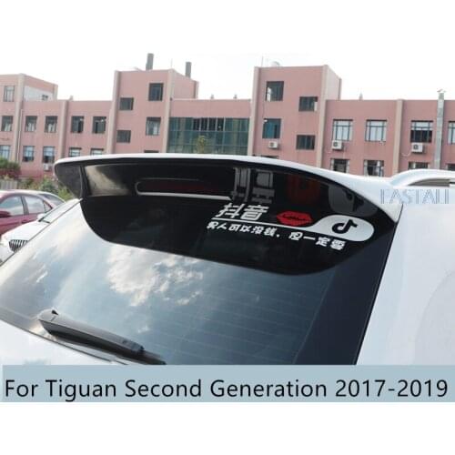 For Tiguan Second Generation 2017-2019 Rear Roof Lip Window Wing Sticker Car Roof Spoiler Decorative Car styling Accessories