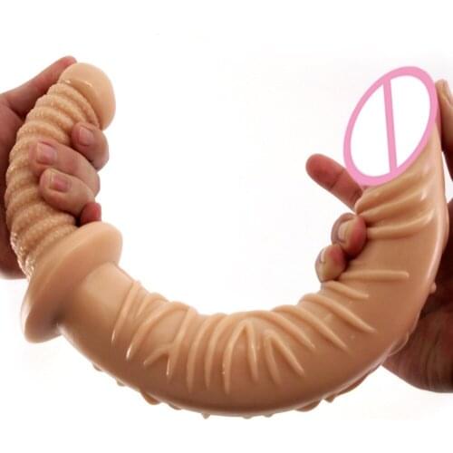 Sword like Long Dildo Realistic Strong Suction Soft Silicone Waterproof Dick No Vibrator Sex Toys For Women Deep Entry 2019