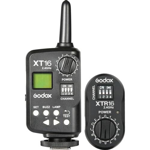 Godox XT-16 XT16 2.4G Wireless Strobe Flash Trigger for X1C X1N XT-16 Transmitter Trigger Wistro AD360 DE QT DP QS GS GT Series