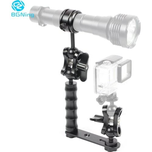 Camera Diving Bracket Frame Kit Light Arm Handle Grip Ball Head Butterfly Clip Stabilizer Rig Housing Cage Photography Accessory