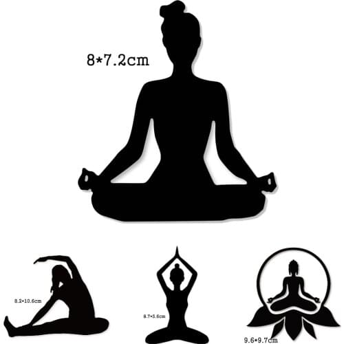 Metal Cutting Dies Women Yoga 2020 New craft Scrapbooking Dies cuts stencil emboss paper card make template