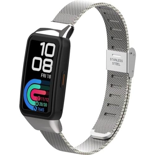 Metal Wristband For Huawei Band 6 Strap Milanese Metal Replacement Strap For Huawei Band 6 Stainless Steel Bracelets Accessories
