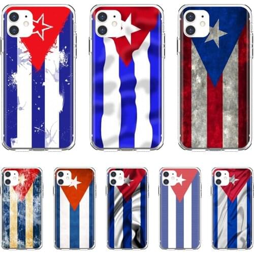 Soft Case For Samsung Galaxy A12 A31 A41 A51 A71 A20e A21s M30 A10 A30 A40 A50 A60 A70 Cuban-Cuba-Flag-fly-line-Banner