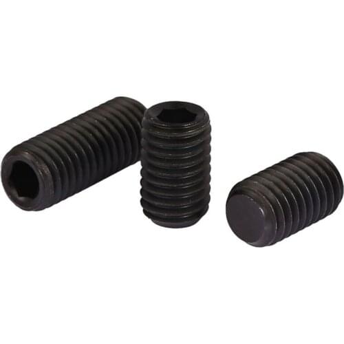 5/10/20pcs Hex Socket Set Crub Screw Cup Pint Black Bolts 12.9 Grade M3 M4 M5 Hexagon