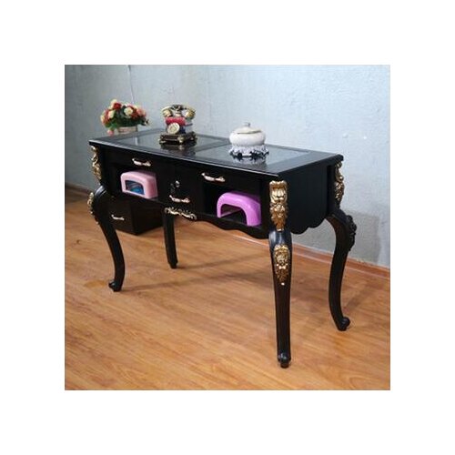 New American retro manicure table and chair set