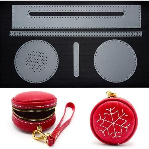 New Mini Wallet with snowflake pattern DIY type drawing PVC version drawing