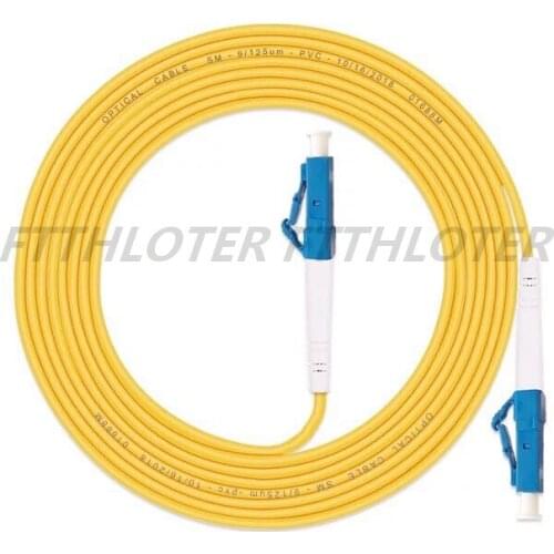 10PCS Factory wholesale LC UPC -LC UPC SM Fiber Jumper Small Square Head 3M 5M Pigtail Patchcord Can be customized