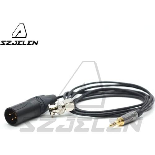Connector XLR and BNC to 3.5mm TRS for Zaxcom IFB Erx to Time Code and Audio Cable for Canon C300 C200/ Red Dragon Camera