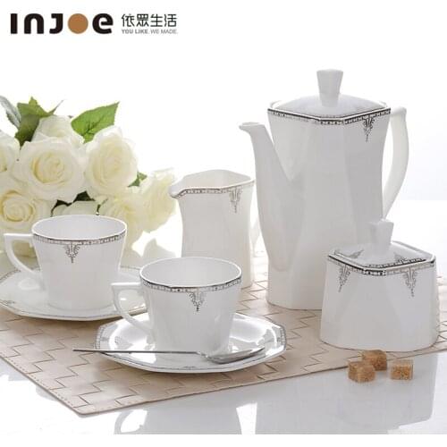 Christmas wedding Bone china coffee cup suit coffee set with British afternoon tea set household European elegant personality