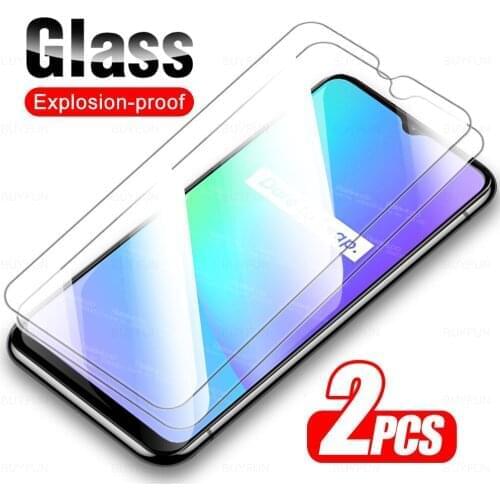 Realmi C25 Glass 2pcs Tempered Glass For Oppo Realme C25 Realmy C 25 RealmeC25 6.5" Screen Protector Armor Cover Protective Film