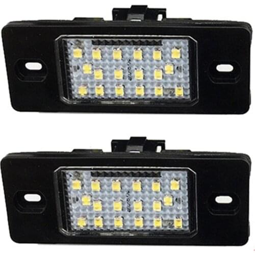 Car License plate Light White 18 SMD For Porsche Cayenne For Volkswagen Touareg 2002-2010 Canbus