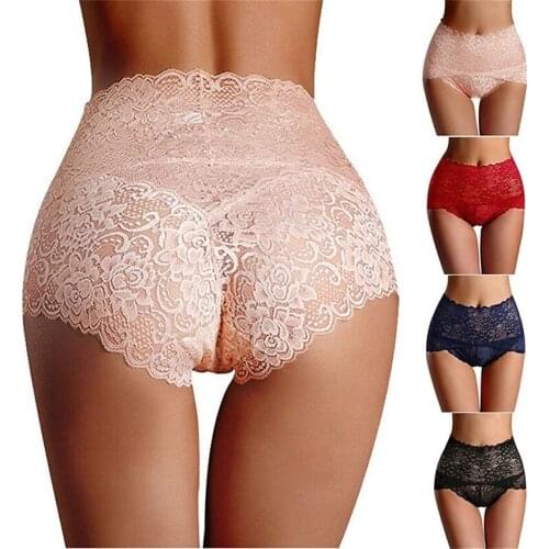 Lace Panties Women Panties High Waist Plus Size Female Sexy Underwear Butt Lift Lingerie Seamless Briefs Underpants Breech M-XXL