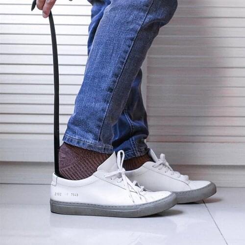 Lazy Shoe Helper Unisex Long Handle Shoe Horn Easy On & Off Shoe Lifting Wear Shoe Helper Lifters Lazy ShoeHorn Shoe Lifter