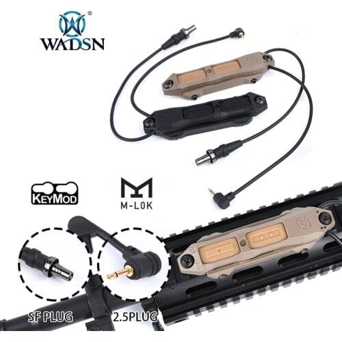 WADSN Airsoft Tactical PEQ Augmented Pressure Double Switch Button For PEQ15 DBAL-A2 D2 LA5C Laser M300 M600 Weapon scout Light