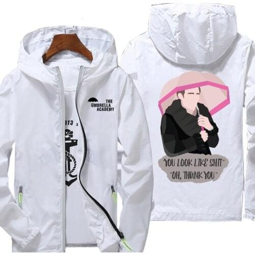 Spring Summer 2021 new jacket The Umbrella Academy for men and women casual windbreaker zipper thin hooded mens jacket