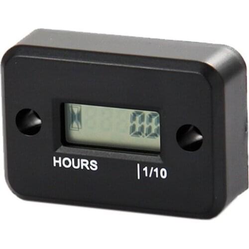Free Shipping Inductive Water resist digital hour Meter timer motocross Gas RL-HM006