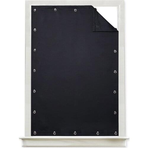 Temporary Blackout Blind Curtain For Window Adjustable Sucker Shade Drape Thermal Insulated Noise Reducing Panels For Storage Ro