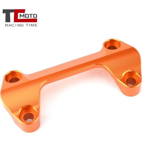 High Quality Motorcycle CNC Aluminum Handlebar Risers Top Cover Clamp for KTM DUKE 790 Duke790 orange black 2018-2020 2019