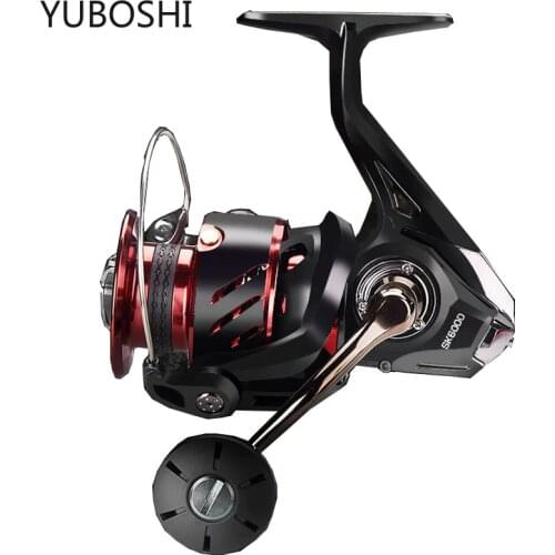 YUBOSHI quality Spinning Fishing Reel 5.7:1/5.1:1 Gear Ratio 2000-6000 Series Metal Coil Spinning Reel Boat Rock Fishing Wheel