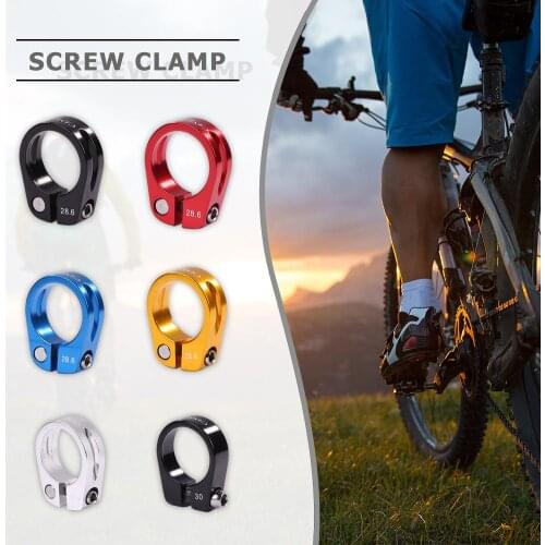 Alloy MTB BMX Bike Seat Clamp Aluminium Quick Release Mountain Road Fixed Gear Bike Seatpost Clamp 28.6/30mm