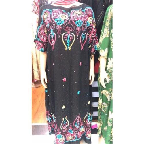 Dress Length:145cm New Fashion dresses Bazin Print Dashiki Women long/grown Yomadou Color Pattern oversized