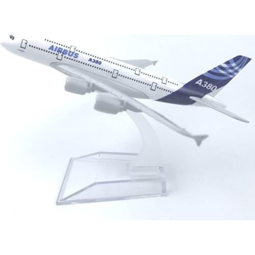 16cm Alloy Aircraft Model A380 Original Airbus 380 Aviation Gift Diecast Aircraft Toys Airplane Airliner Kid Gifts Collectible