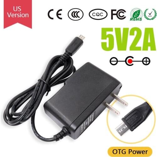 Orange Pi 5V/2A AV To OTG Power Adapter, US Version OTG Power Supply, Suitable With Zero/Zero plus 2/2G-IOT/Win/Win Plus/R1