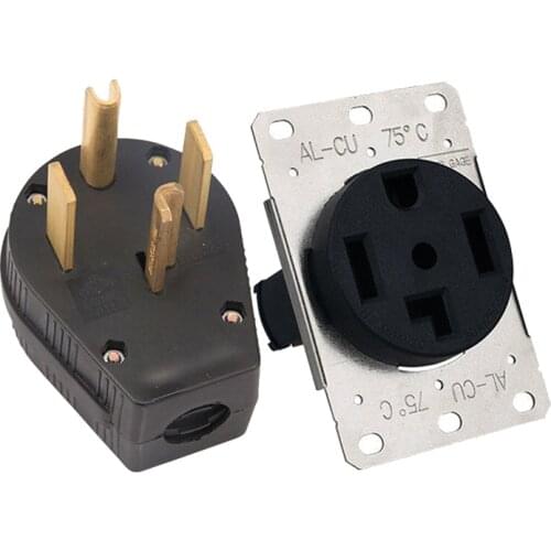 American UL listed Nema L14-30P US wiring power plug 3 pole industrial power cable Connector convert removable Locked plug 30A