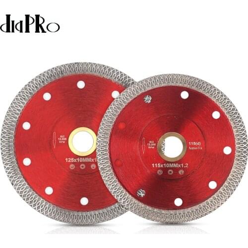 D115-125mm Super Thin Diamond Porcelain Saw Blade Diamond Cutting Disc For Cutting Ceramic or Porcelain Tiles Granite Marble