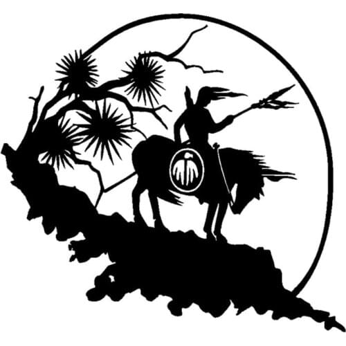 Interesting A Brave Warrior Car Stickers Accessories KK Decals Car Body for Van Bike Offroad PVC 17cm X 16cm