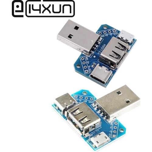 1pcs 4 in 1 USB Parts DIY Cable For iPhone X 8 7 6 Samsung Oneplus Charging Micro USB 2.0 Type-c for Repair Android Phone