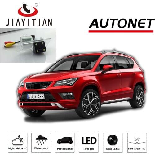 JIAYITIAN Rear View Camera For SEAT Ateca 2016 2017 2018 2019 CCD Night Vision Backup camera license plate camera Reverse Camera