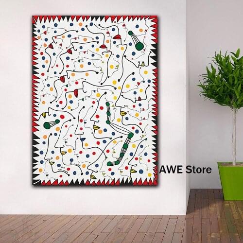 Print Oil Painting Wall Art Yayoi Kusama Women Canvas Print Painting Poster Art Wall Pictures For Living Room Home Decor