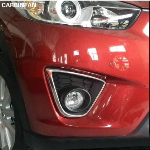 Stainless steel front fog lamp cover fog light cover trim 2pcs/set For 2012 2013 Mazda CX-5 CX5