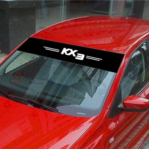 Car Front Windshield Sticker For Kia KX3 Prevent Sunlight Reflection Decoration Decals Car Accessories