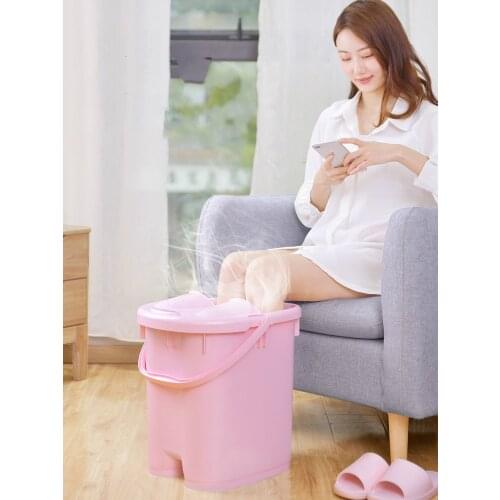 Plastic Footbath Bucket Over The Knee Footbath Basin Thickening Foot Bath Fast Fever Sweating Bucket Bottom Massage Roller