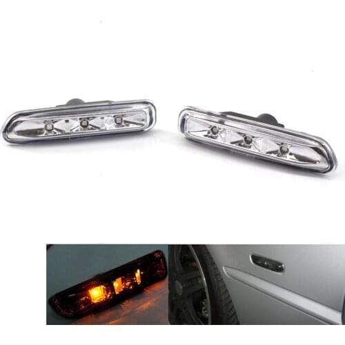 Fit for 99-01 BMW E46 3-SERIES 4DR 99-03 2DR LED SIDE MARKER LIGHTS - CLEAR 63138370719 63138370820