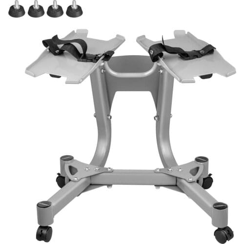 Adjustable Dumbbell Stand w/casters for 552&1090 Steel Towel Rack Fitness Equipment