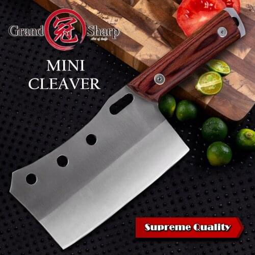 Cleaver Knife Hand Forged Mini Chef Kitchen Knives BBQ Tools Butcher Meat Hatchet Outdoor Camping Home Cooking Christmas Gift