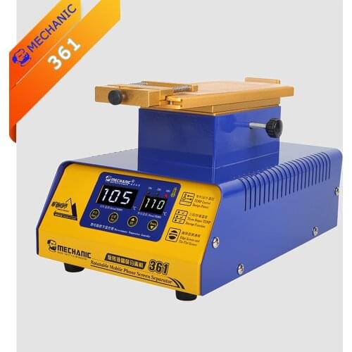 Separator MECHANIC 361 8 inch LCD Screen Separation machine 360° rotation Built-in double vacuum pump screen digital display