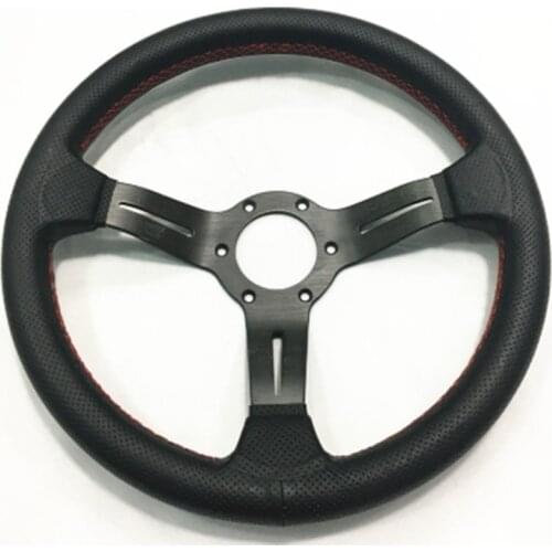 Sport Steering Wheel Leather Universal 13 inch Drifting Tuning Steering Wheel