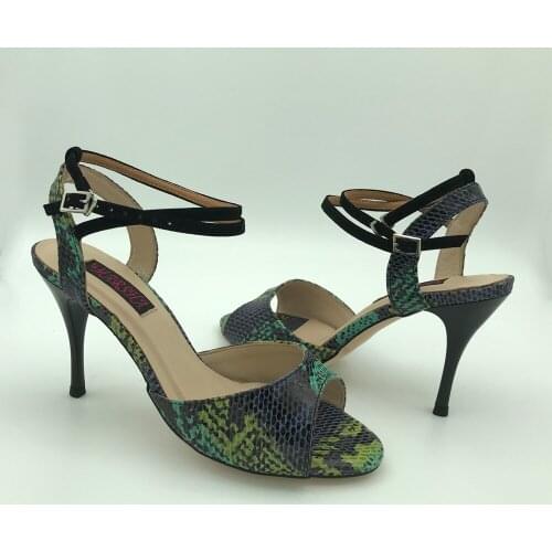 Sexy Flamenco Dance Shoes Argentina Tango Shoes pratice shoes Party shoes T628284GSBS Leather Hard Sole 7.5cm 9cm heel available