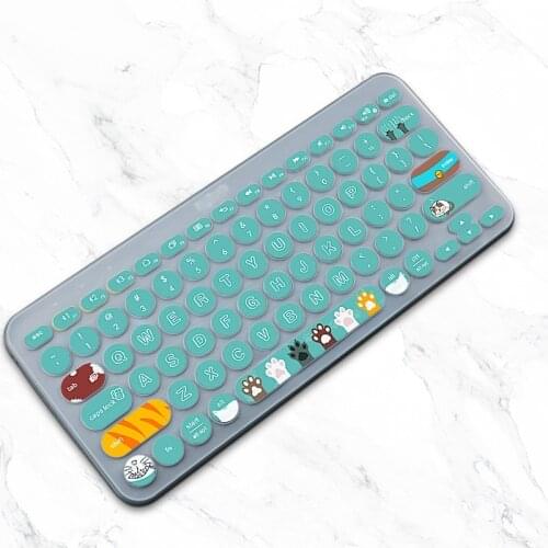 Keyboard Protection Film for Logitech K380 Bluetooth Painted Color Keyboard Protection Film 13 14 15 Inch Silicone Dustproof