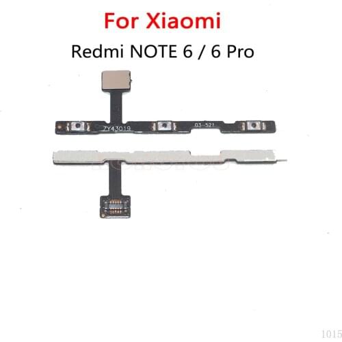 10PCS/Lot For Xiaomi Redmi NOTE 6 Pro Power Button Switch & Volume Up / Down On / Off Button Flex Cable