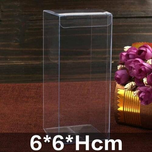 20pcs /lot 9 kinds of pvc 2018 popular product new Rectangular creative transparent multi-meat packaging box toy decoration box