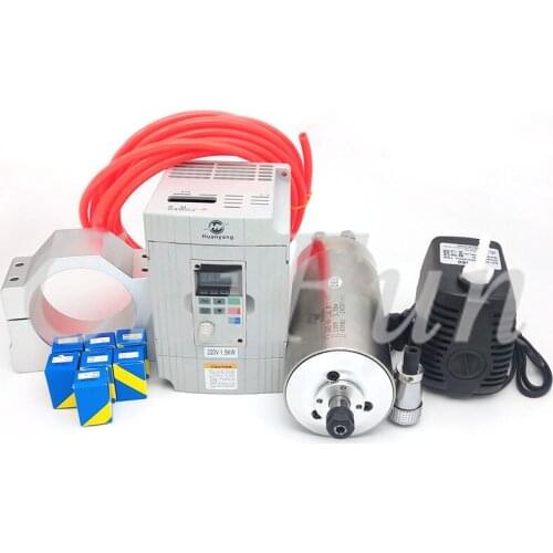 4 bearing 1.5KW 110V inverter kits 4 bearing ER11 800W 110V Water cooled spindle motor + water pump + Motor base+7pcs chuck