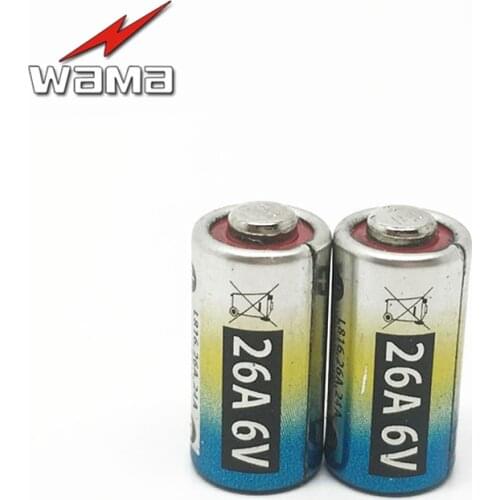 50pcs/lot Wama 26A 21A L816 6V Alkaline Primary Dry Batteries for Doorbell Remote Alarm Battery Industrial Packaging